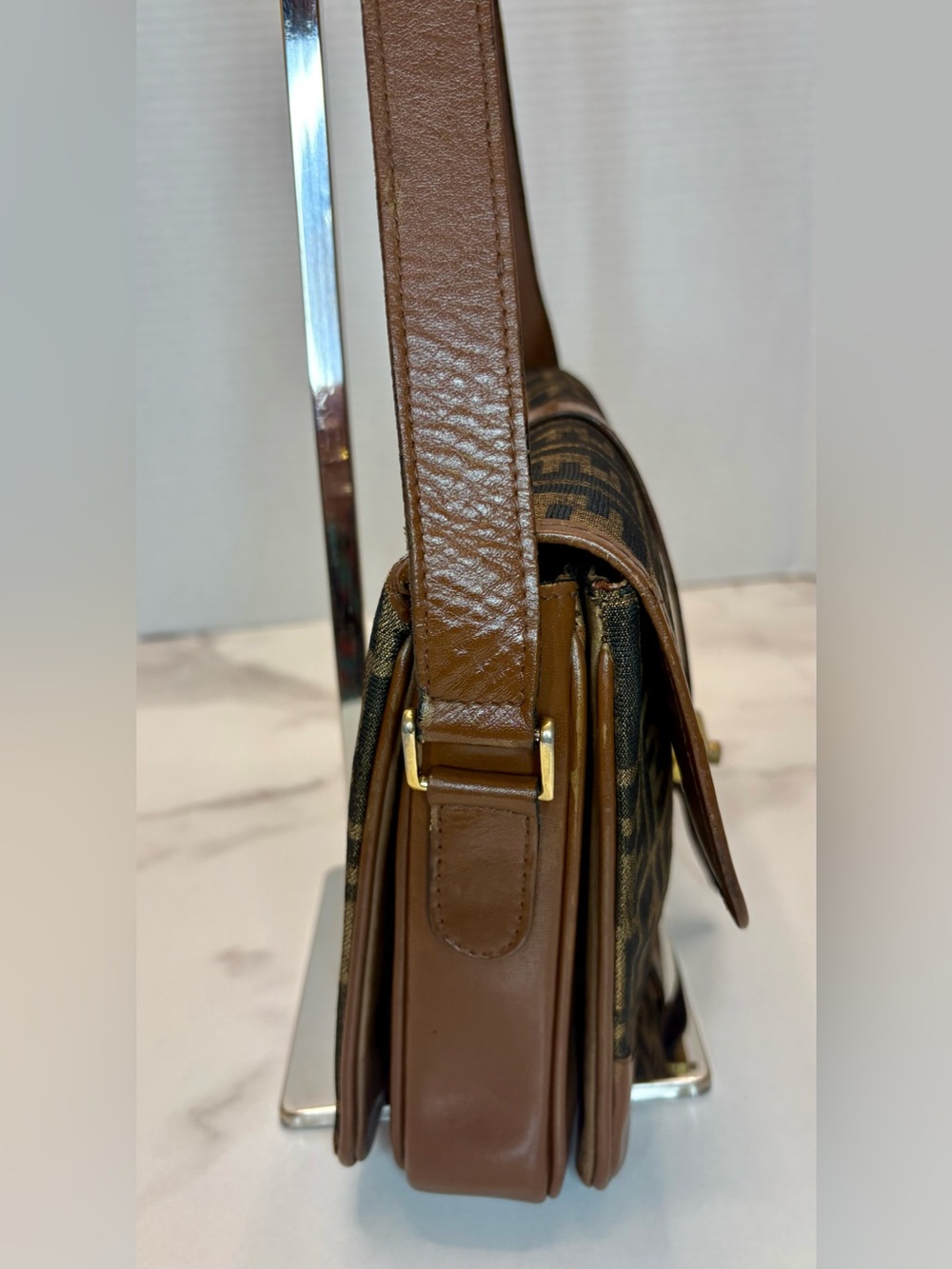 FENDI Zucca Monogram Crossbody ~Vintage - Picture 15 of 16